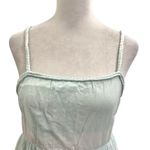 Aerie  Tiered Coquette Watercolor Maxi Sundress Dress Beachy Blue size XS Photo 2