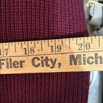 Vintage Burgundy Sweater | Cap sleeve | Shoulder Pads | Women’s Size Medium Red Photo 7