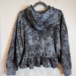 Pilcro  Drop Shoulder Flounce Hoodie Floral Size M Photo 6