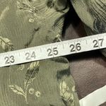 FU DA International Womens Bomber Jacket 2X Olive Green Silk Floral Full Zip Green Size XXL Photo 12