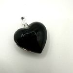 Heart blue glass lamp work pendant Photo 4