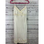 Women's J.Crew White Linen Mini Dress with Beige Trim Size 4 Photo 1