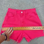 Vintage 90s A Time For Us Raspberry Red High Rise Jean Shorts Size 11 Photo 7