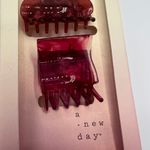 A New Day  Women's Purple Three Piece Acrylic Claw Clip Set - NWT Photo 2
