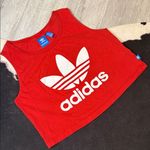 Adidas ❤️WOMANS TRI-FOLD LOGO CROP TOP•Size:Small❤️ Photo 0