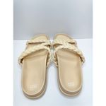 BP  Sandals Womens Size 13 Cream Braided Slip On Open Toe Bohemian Photo 5