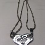 Romantic Cute I LOVE YOU Heart Pendant Necklace Silver Photo 7