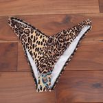 ASOS DESIGN Thong Bikini Bottoms Leopard Print Animal Print Low Rise Brown Size 8 Photo 4