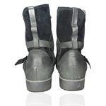 Teva 9.5 De La Vina Dos Black Leather Suede Waterproof Zip Up Buckle Boots Photo 5