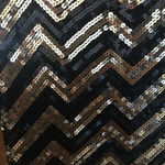 Vintage y2k Black gold sequin Party Glam Mob Wife Mini Dress New Year’s eve Size M Photo 6