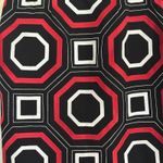 Ann Taylor Skirt Size 2 Geometric Print Black Red White Career Cocktail Photo 3