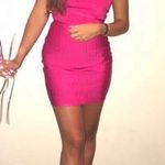 by the way. Kystal Asymmetrical Hot Pink Bandage Dress  Photo 0