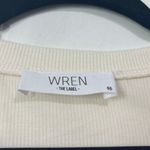 Wren White Cream Ribbed Henley Bodysuit Medium‎ White Photo 1