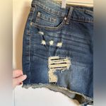 Torrid Dark Wash Distressed Ripped Vintage Stretch Skinny Short Shorts #Pk Photo 8