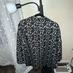 ZARA  Women's Monochrome Animal Print Button Down Shirt Jacket Photo 1