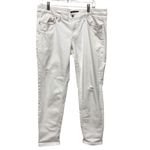 White House | Black Market White House Black Market Sz 34 Girlfriend Jeans Rolled Cuff Denim Distressed Photo 2