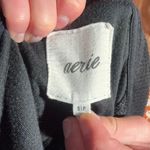 Aerie Cropped Corduroy Black Jacket Photo 4