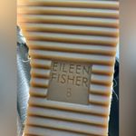 Eileen Fisher , black leather, espadrille wedges, sandals, size 8 Photo 2