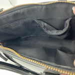 BCBG Black faux Leather Satchel with Gold Hardware Photo 6