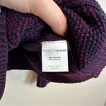 Project Nadaam | Cableknit Open Tie Sleeve Knit Sweater Size Medium Purple Photo 5