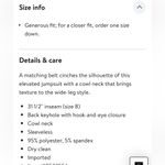 Anne Klein Elegant Black Belted Jumpsuit | Size 16W Photo 5