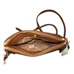 Anne Klein Tan Cork Triple Compartment Crossbody Purse Photo 6