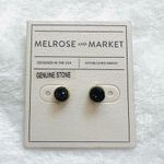 Melrose and Market  GENUINE STONE Gold Tone Studded Earrings - NWT Photo 0