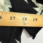 Vintage Hawaiian Reserve Collection Black Green Leaf Print Mini Dress M Shift Size M Photo 4