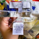 Pearl Lela Rose Dress Floral Poplin Flounce Hem Shirtdress Blue Multi XS GUC Photo 8