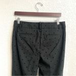 Talbots Womens Pants Black Heart Print Hampshire Ankle Textured Size 8 Photo 3