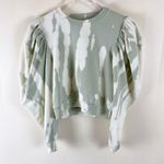 ALLSAINTS Elizah Tie Dye Drape Sleeve Sweatshirt Size Small Greenstone Photo 2