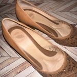 Size 7 Nurture Brown Leather High Heels Kitten Pumps Photo 2