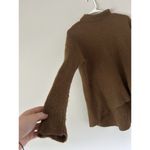 Madewell Wool Waffle Knit Turtleneck Mock Neck Long Sleeve Sweater Size Medium Photo 2