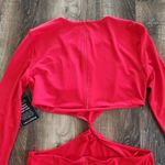 Retrofête Retrofete Miley Dress Red Maxi Cutout Long Sleeve Size Large NWT Photo 8