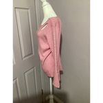 Luxe Moda Beaded Ribbed Pink Long Sleeve Top Size XL Photo 2