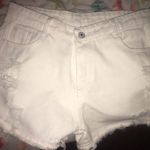 White Denim Shorts Size 6 Photo 0