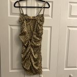 For Love & Lemons WOMENS Small Cheetah Mini Slip Dress Siren Lace Cocktail Photo 4