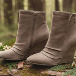 Chinese Laundry  Kristin Cavallari Laurel peep toe booties in grey size 6.5 Photo 0