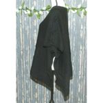 Madden Black Poncho Style Sweater Oversized One Size Lagenlook Grunge Casual Photo 4