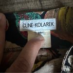 Vintage 90’s Tropical Faux Wrap Skirt Tan Size 10 Photo 10