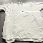 Michael Kors Off White Cream Knit Shark Bite 3/4 Sleeve Pullover Sweater Sz M Size M Photo 11