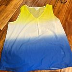 Liz Claiborne Women’s  Ombré Tank Top. Size Petite Large Photo 0