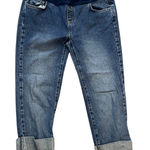 Motherhood Maternity  Cuffed Boyfriend Jeans Under Belly Panel Medium Wash S Photo 0