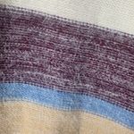 Be cool  women's small medium sweater pullover fuzzy stripe new cream neutral Photo 5