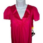 Vanity Fair Vintage New Nightgown Pink Medium Short Sleeve Nylon Peignoir Photo 1
