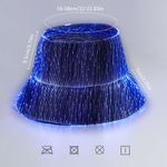 NWT LED Rave Bucket Hat – Light Up 7 Colors USB Rechargeable Festival Cap Red Photo 4