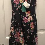 H&M navy floral tank top Drop Waist dress Photo 3