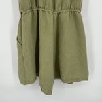 Giddy Up Glamour  Boho Off The Shoulder Romper Olive Green Embroidered Size S Photo 7