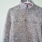 Thread and Supply Pink Heathered Quarter Zip Pullover Sweater Photo 2