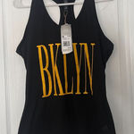 Adidas  Womens Tank Top S Black BKLYN‎ D2T Sleeveless Racerback NWT Photo 0
